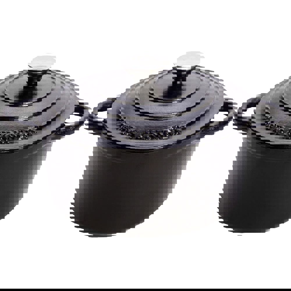 Orrefors Jernverk geëmailleerde braadpan 2.8L - bedrukt of onbedrukt verkrijgbaar - Zwart