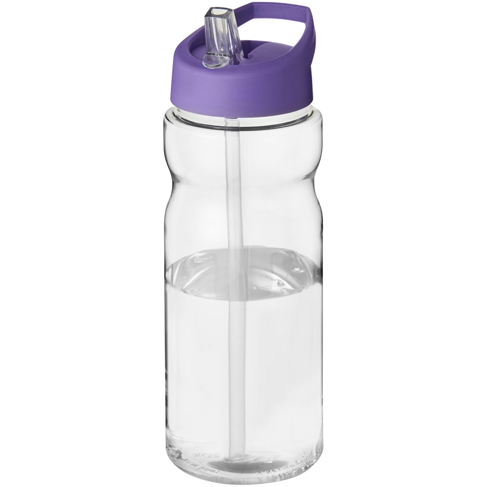 H2O Active® Base 650 ml bidon met fliptuitdeksel - met logo of onbedrukt bestellen - Transparent, Paars