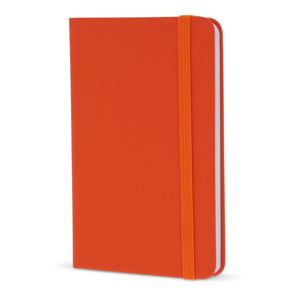 A6-notitieboek van PU - met logo of onbedrukt bestellen - Oranje