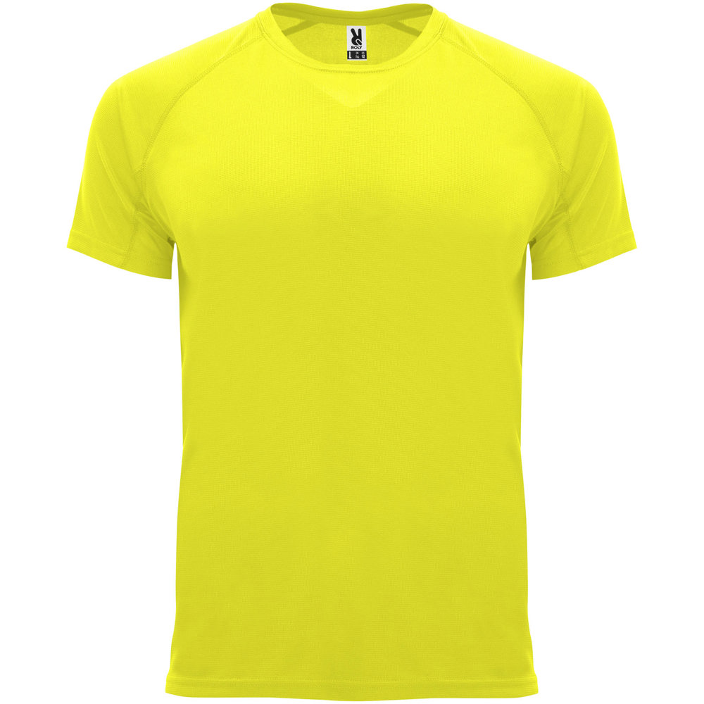 Bahrain sportshirt met korte mouwen voor heren - bedrukt of onbedrukt verkrijgbaar - Fluorgeel