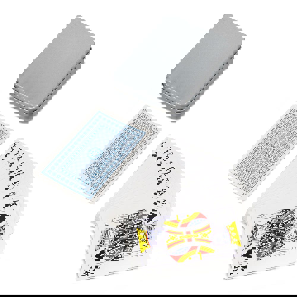 Speelkaarten in Metalen Blikje