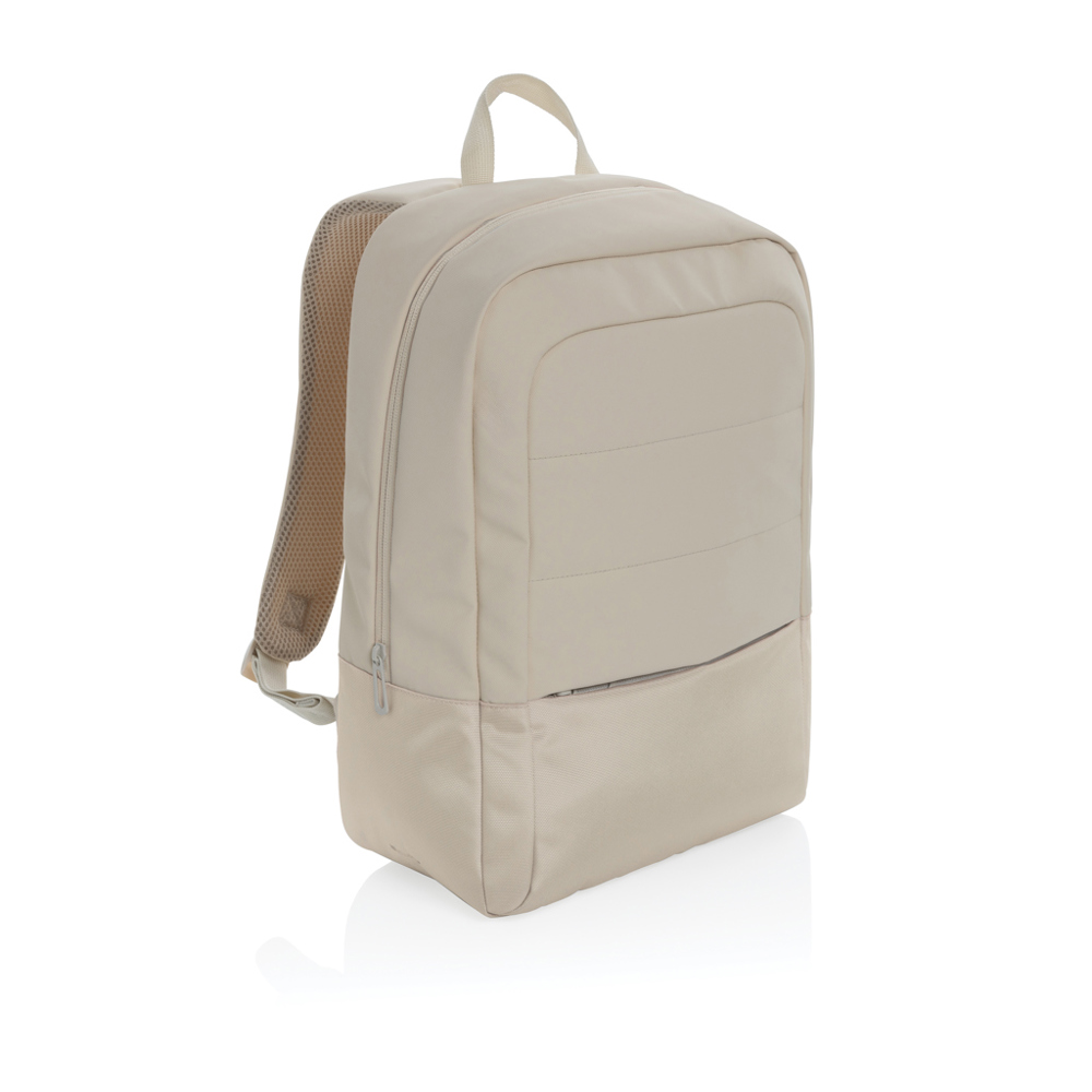 Armond AWARE™ RPET 15.6" standaard laptoprugzak - kopen of bedrukken - beige (± PMS Warm Grey 1)