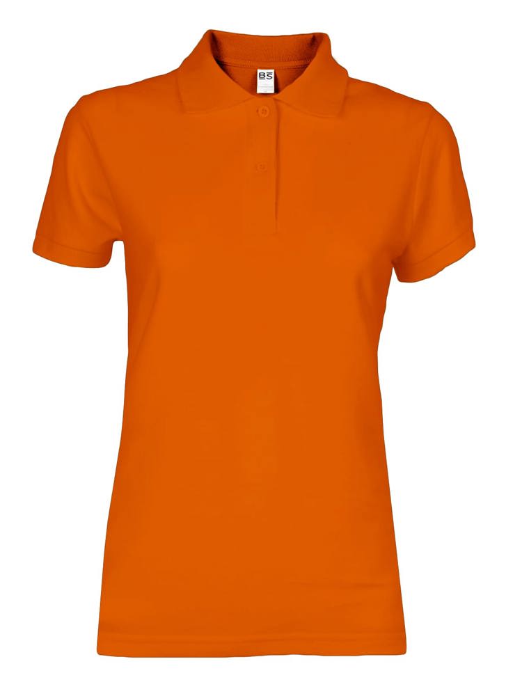 BS Evolution dames polo, 180 gr/m² - met logo of onbedrukt bestellen - Oranje (PMS 1585C)