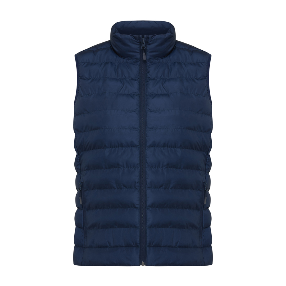 IQONIQ Meru dames gerecycled polyester bodywarmer - voor bedrijven en relatiegeschenken - donkerblauw (± PMS 19-3923TCX)