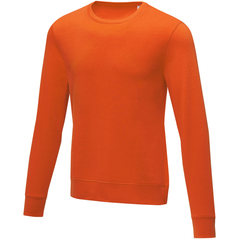 Zenon heren sweater met crewneck - kopen of bedrukken - Oranje