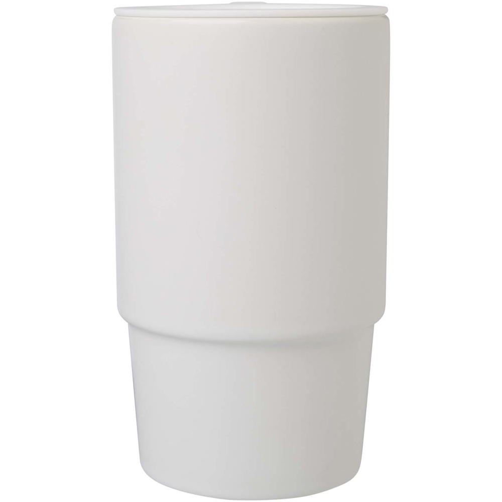 Carter 450 ml mok van keramiek met plastic deksel