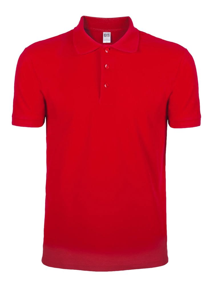 BS Evolution polo, 180 gr/m² - voor bedrijven en relatiegeschenken - Rood (PMS 186c)
