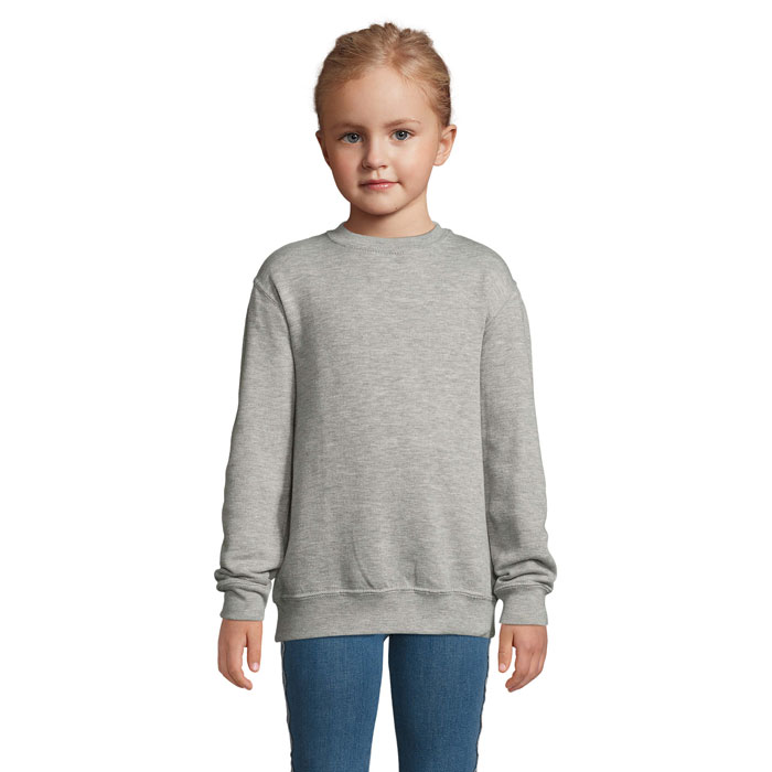 NEW SUPREME KIDS - NEWSUPREME sweat Kind 280g - voor bedrijven en relatiegeschenken - Grijs Gemeleerd