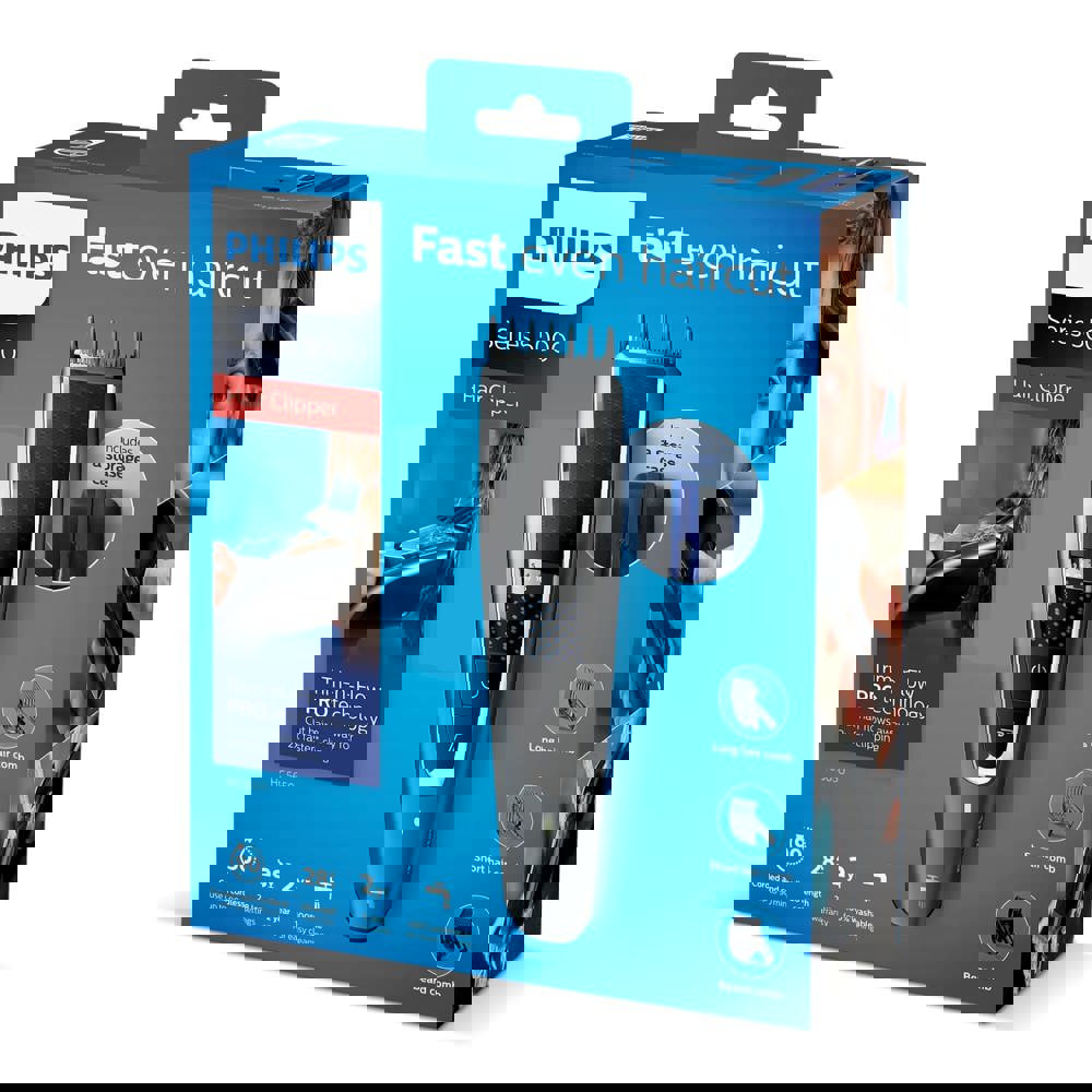 HC7650|Philips snoerloze afspoelbare tondeuse met accessoires