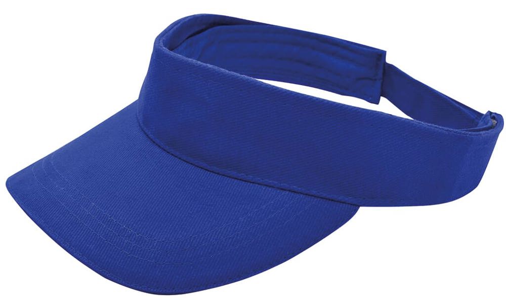 Brushed zonneklep - voor bedrijven en relatiegeschenken - Kobaltblauw (PMS 286c) / Kobaltblauw