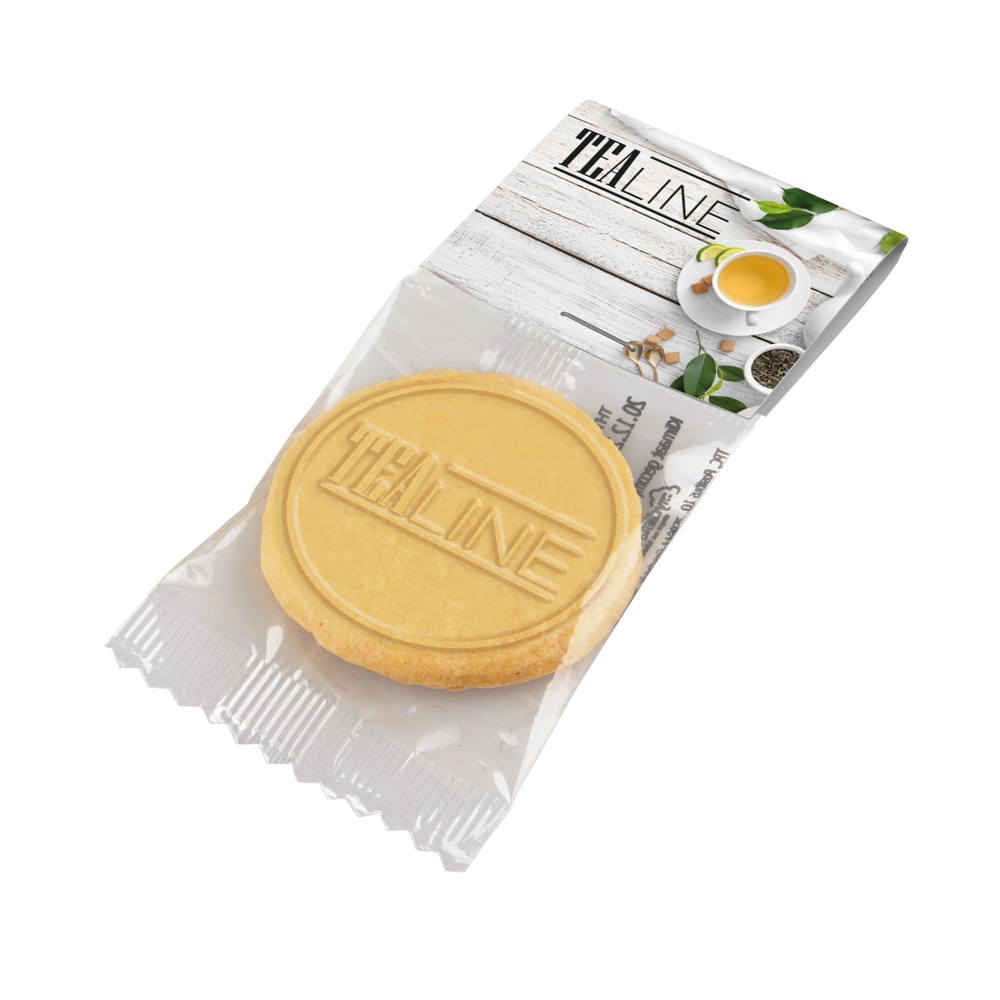 Embossing koekje met kopkaartje - voor bedrijven en relatiegeschenken