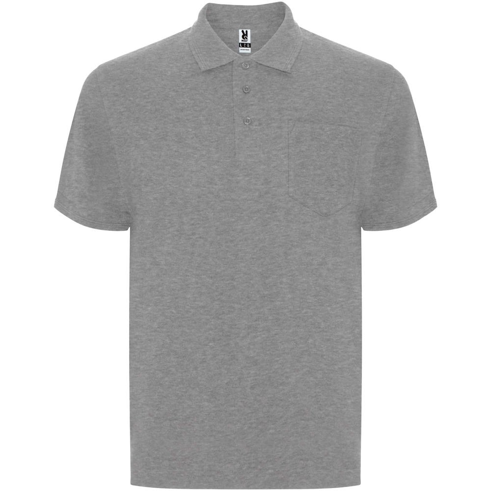 Centauro Premium unisex polo met korte mouwen - voor bedrijven en relatiegeschenken - Gemêleerd grijs