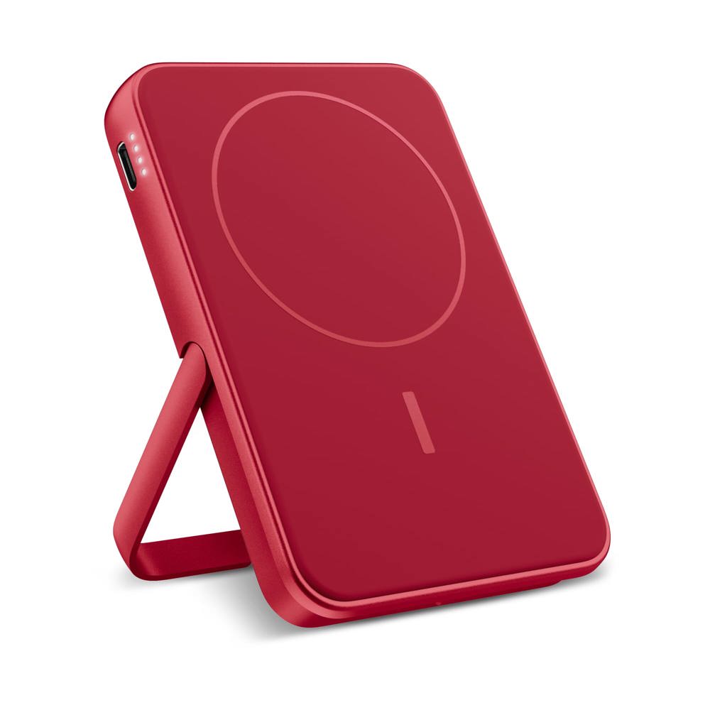 2PBM5000| Fresh 'n Rebel Geschikt voor MagSafe Draadloze Powerbank 5000mAh - voor bedrijven en - Rood