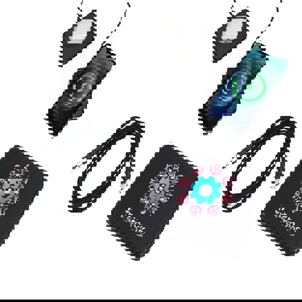 2259 | Xoopar Iné Wireless Fast Charger - Recycled Leather 15W - voor bedrijven en relatiegeschenken