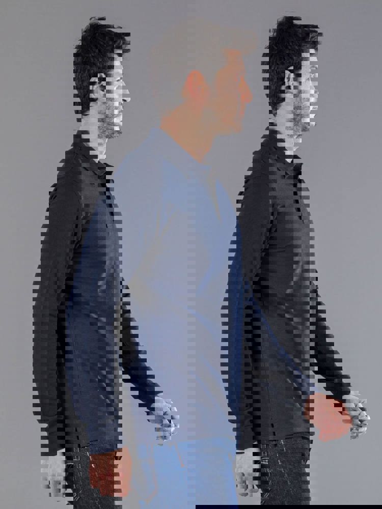 BS Evolution long sleeve polo, 180 gr/m²