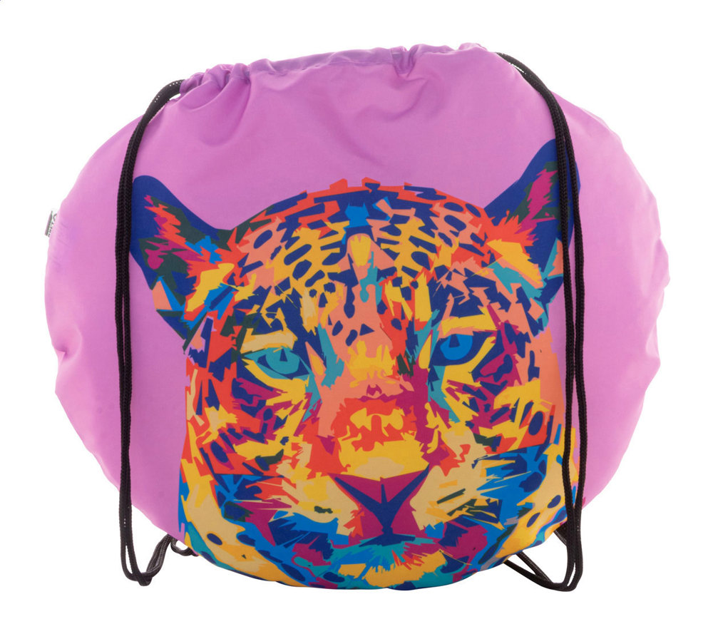 CreaDraw Circle - custom made tas met trekkoord - kopen of bedrukken - Zwart/Wit