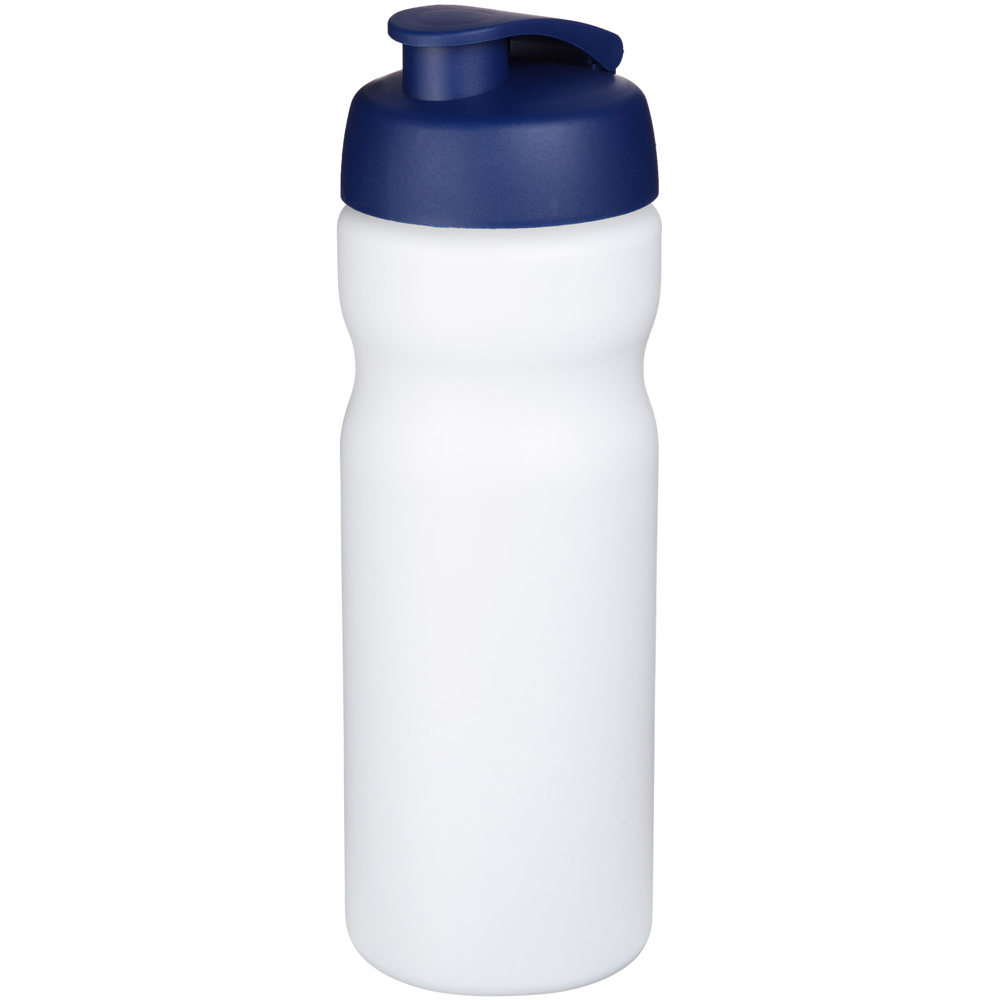 Baseline® Plus 650 ml sportfles met kanteldeksel - met logo of onbedrukt bestellen - Wit, Blauw