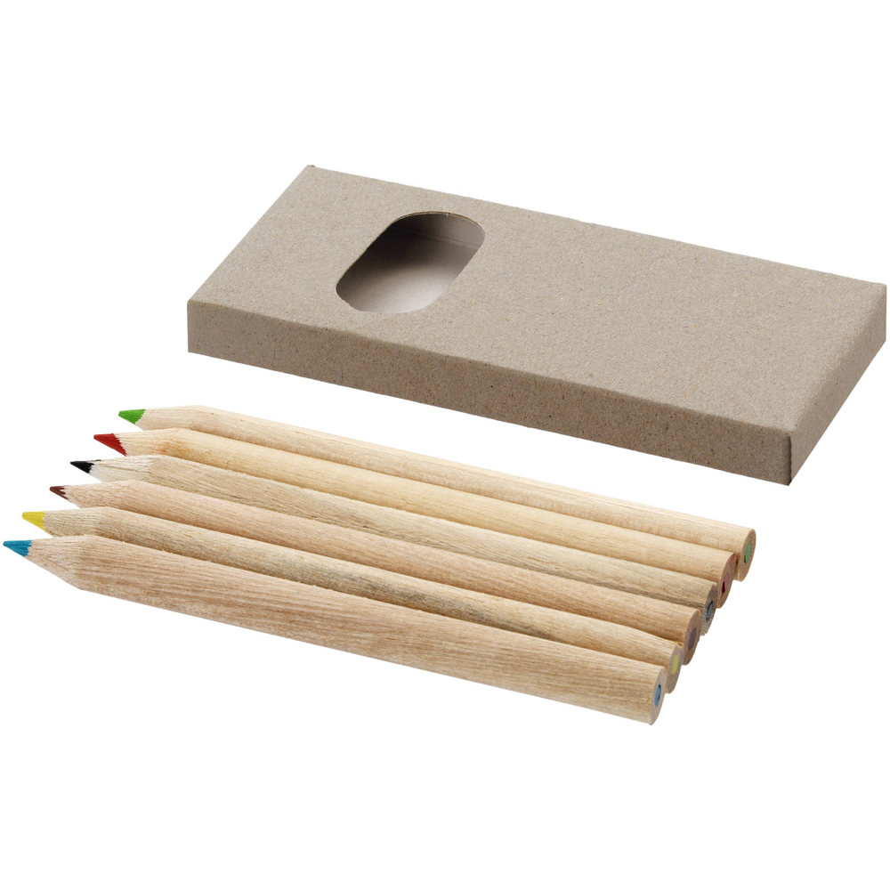 Ayola 6 delige kleurpotlodenset - voor bedrijven en relatiegeschenken