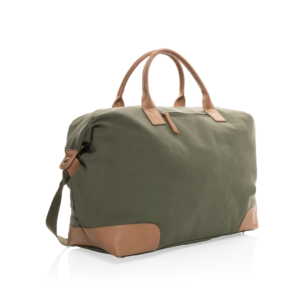 Impact AWARE™ 16 oz. rcanvas large weekendtas - met logo of onbedrukt bestellen - groen (± PMS 7498)