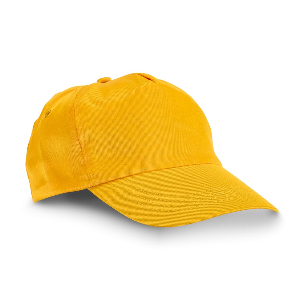 CAMPBEL. Polyester cap - kopen of bedrukken - geel