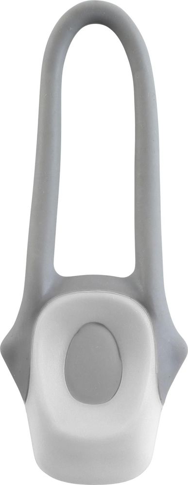 Kunststof en siliconen fietslampje Abigail - bedrukt of onbedrukt verkrijgbaar - Wit