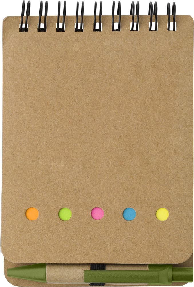 Kartonnen memoblaadjeshouder Rodrigo - kopen of bedrukken - lichtgroen