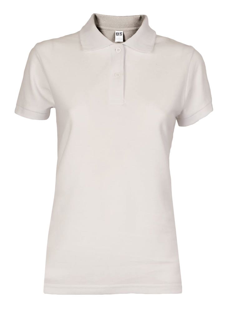 BS Evolution dames polo, 180 gr/m² - met logo of onbedrukt bestellen - Gebroken wit (12-0304 TPG)
