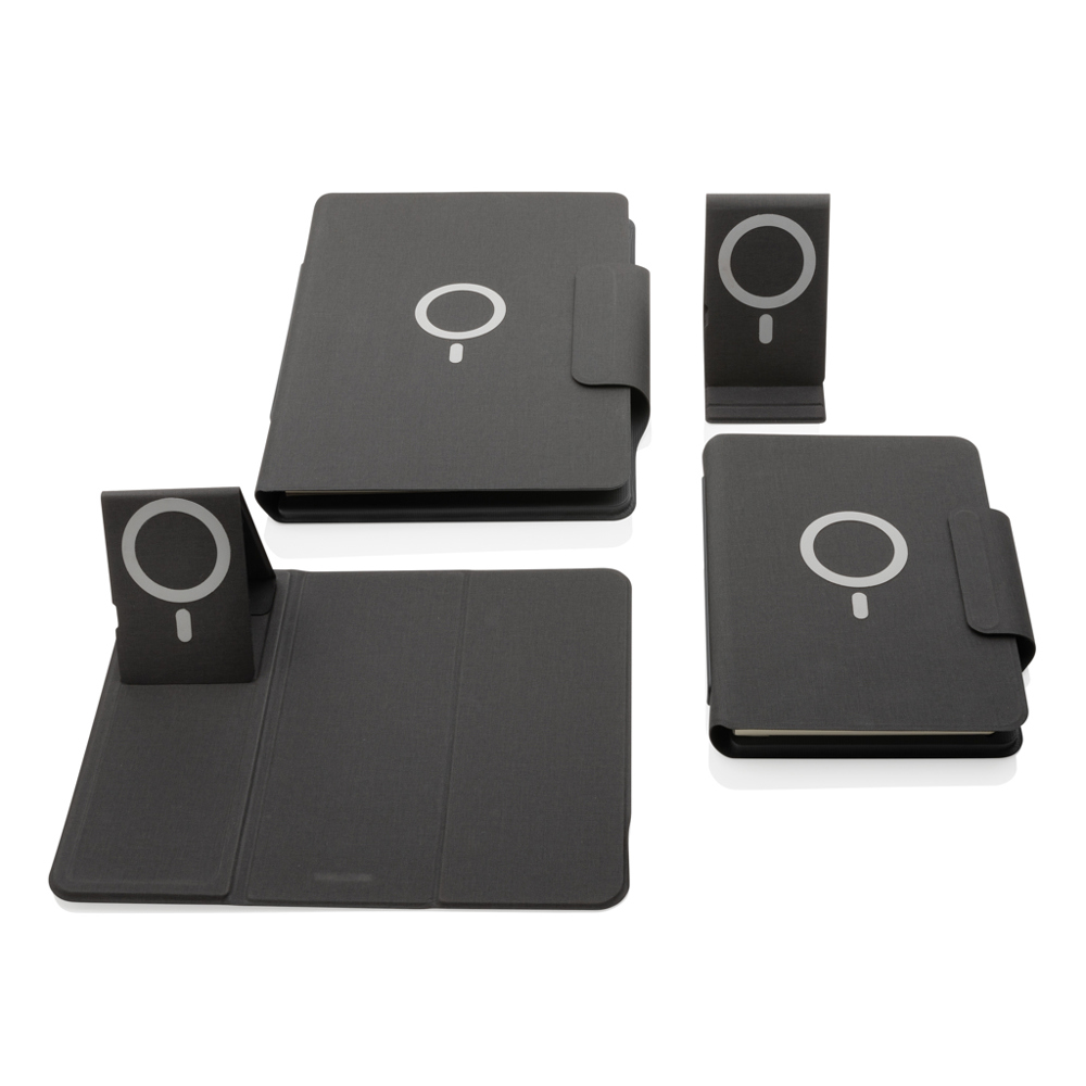 Artic Magnetic 10W draadloos oplaadbaar A5-notitieboek - voor bedrijven en relatiegeschenken