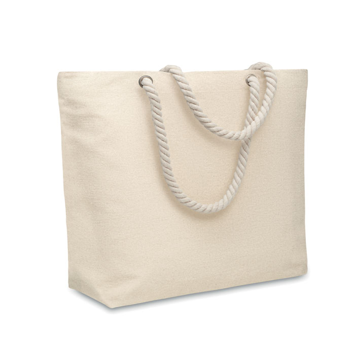 MARE - Strandtas koordhengsel 220gr/m² - met logo of onbedrukt bestellen - Beige