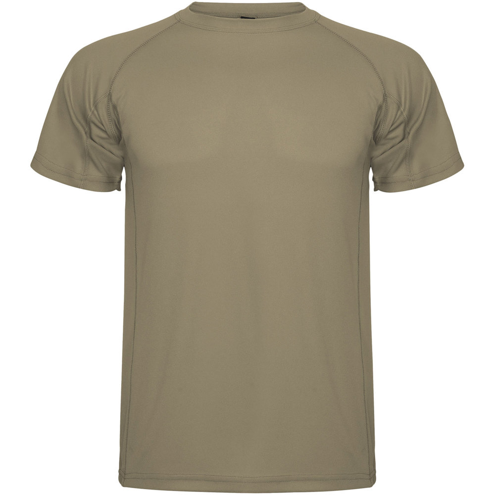 Montecarlo sportshirt met korte mouwen voor heren - met logo of onbedrukt bestellen - Donkerzand