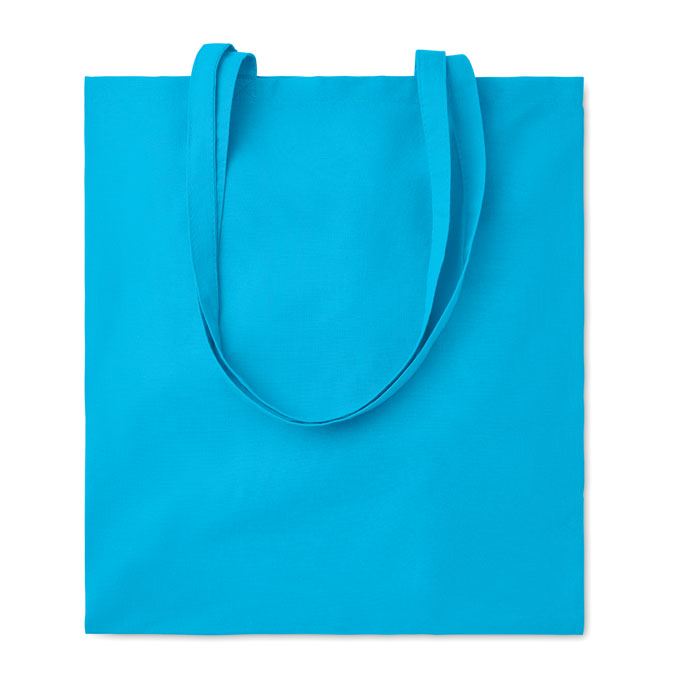 COTTONEL COLOUR + - Katoenen boodschappentas - kopen of bedrukken - Turquoise