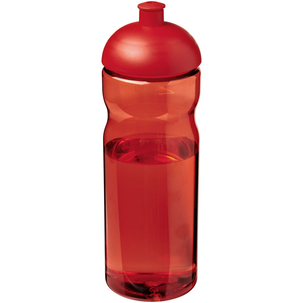 H2O Active® Base 650 ml bidon met koepeldeksel - bedrukt of onbedrukt verkrijgbaar - Rood