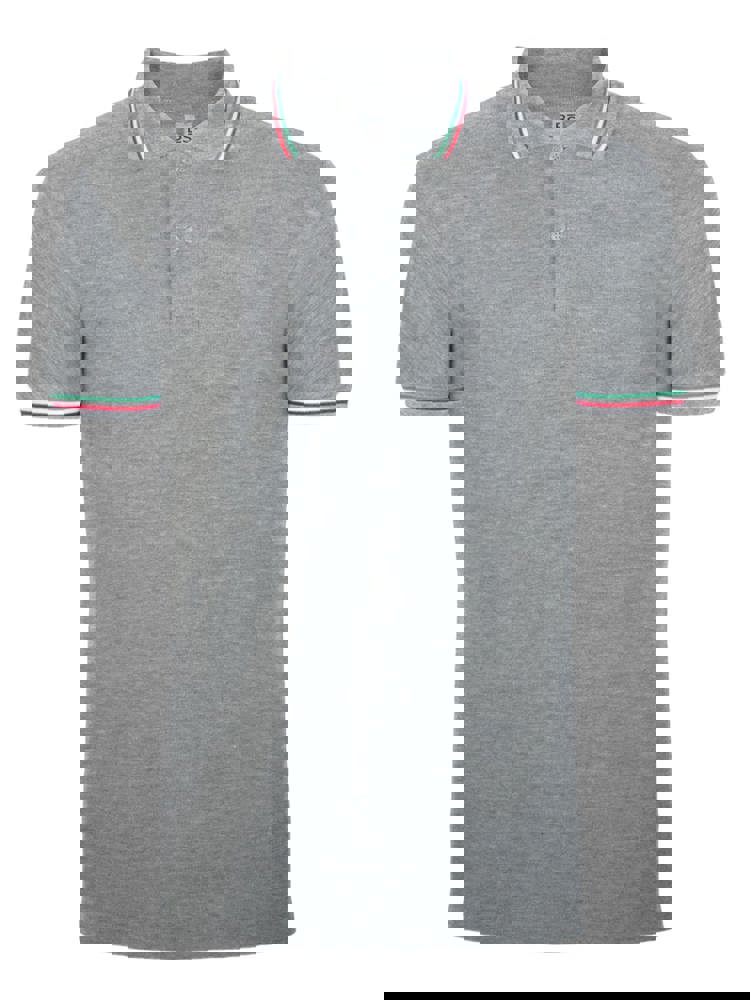 BS Italy polo, 200 gr/m² - met logo of onbedrukt bestellen - Grijs melee (PMS Cool Grey 7C)