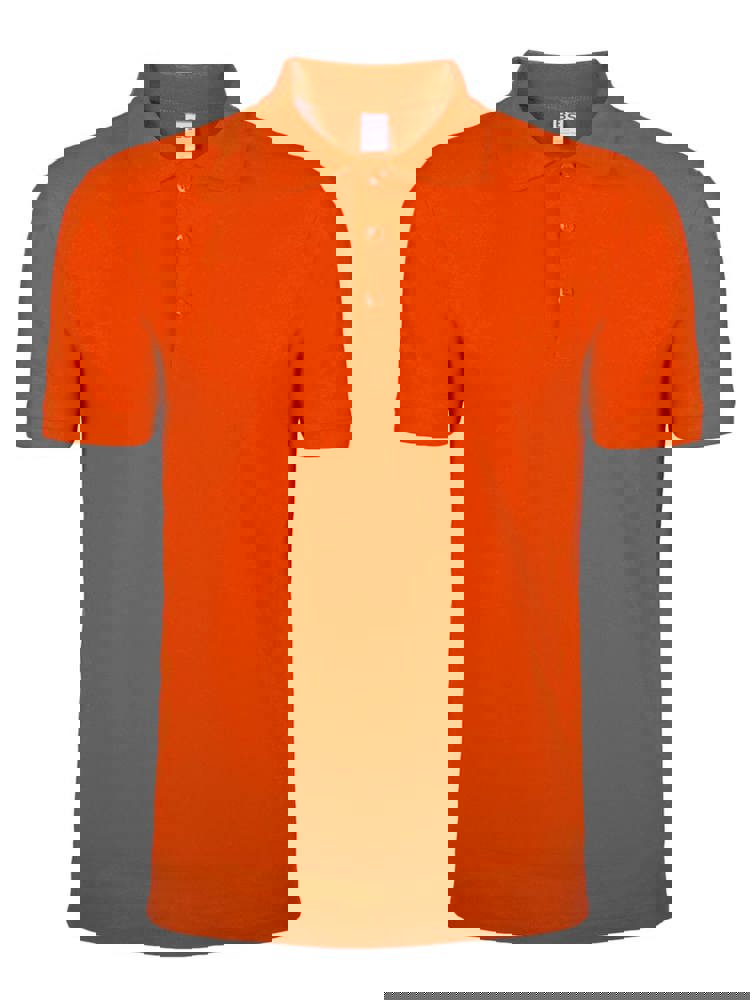 BS Evolution polo, 180 gr/m² - voor bedrijven en relatiegeschenken - Oranje (PMS 1585C)