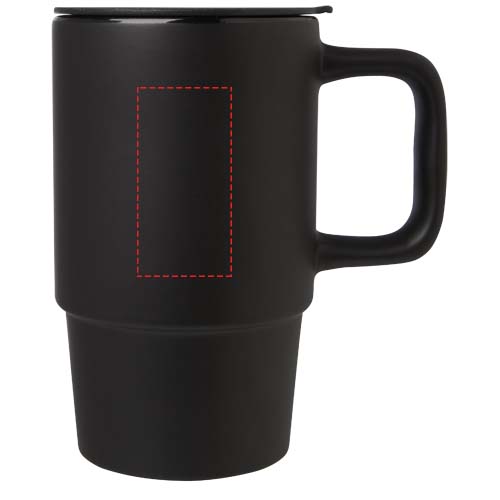 Carter 450 ml mok van keramiek met plastic deksel