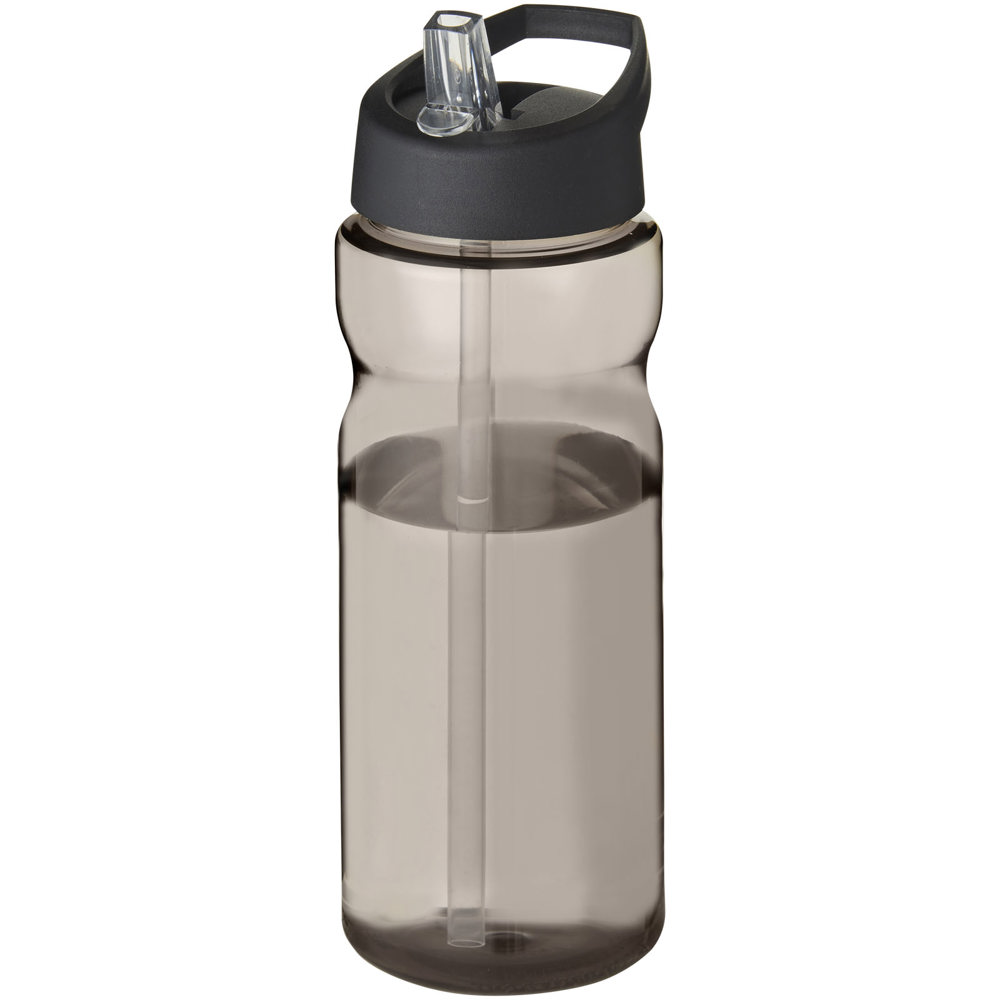 H2O Active® Base 650 ml bidon met fliptuitdeksel - met logo of onbedrukt bestellen - Houtskool, Zwart