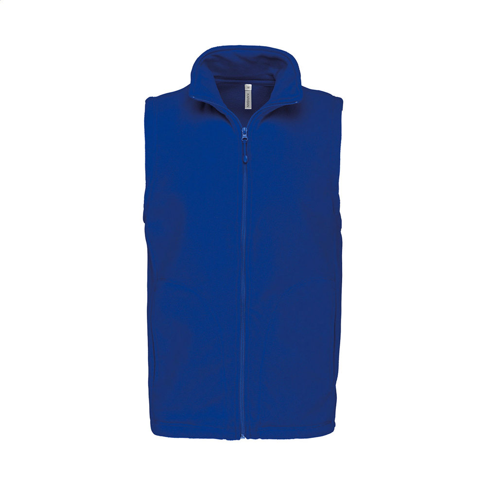 KA913 - fleece bodywarmer vest - met logo of onbedrukt bestellen - Blauw
