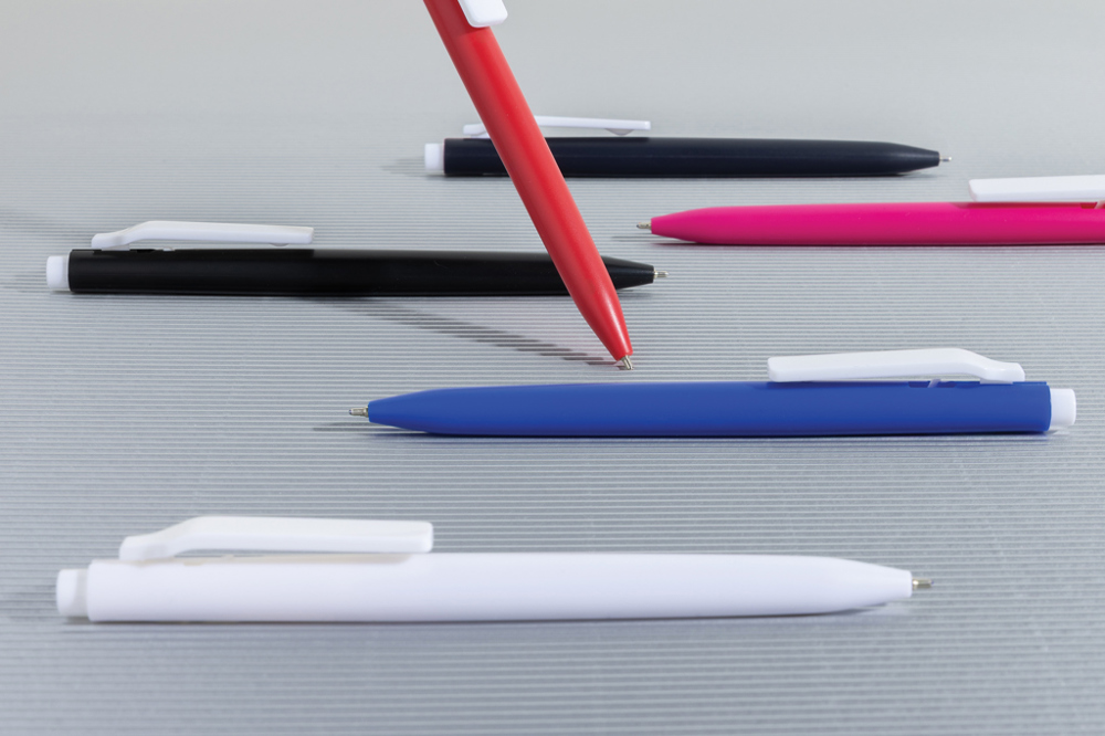 Vibe GRS certified R-ABS pen met ultra vloeiende inkt