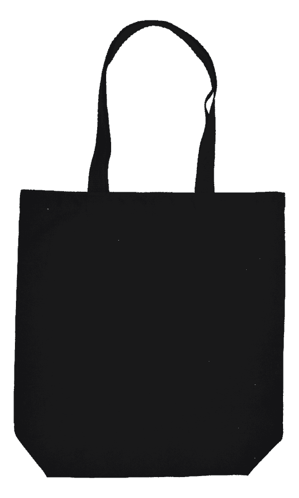 Biologisch katoenen tas met lange hengsels en bodem, 300 gr/m² - kopen of bedrukken