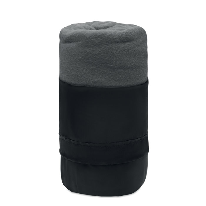 MUSALA RPET - RPET fleece reisdeken - voor bedrijven en relatiegeschenken - Grijs