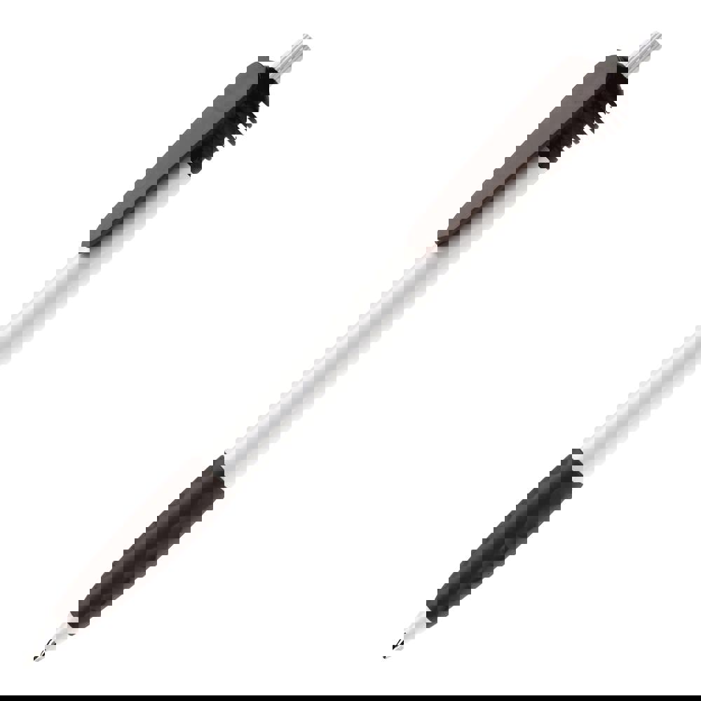 Balpen Cosmo grip hardcolour - Wit / Zwart