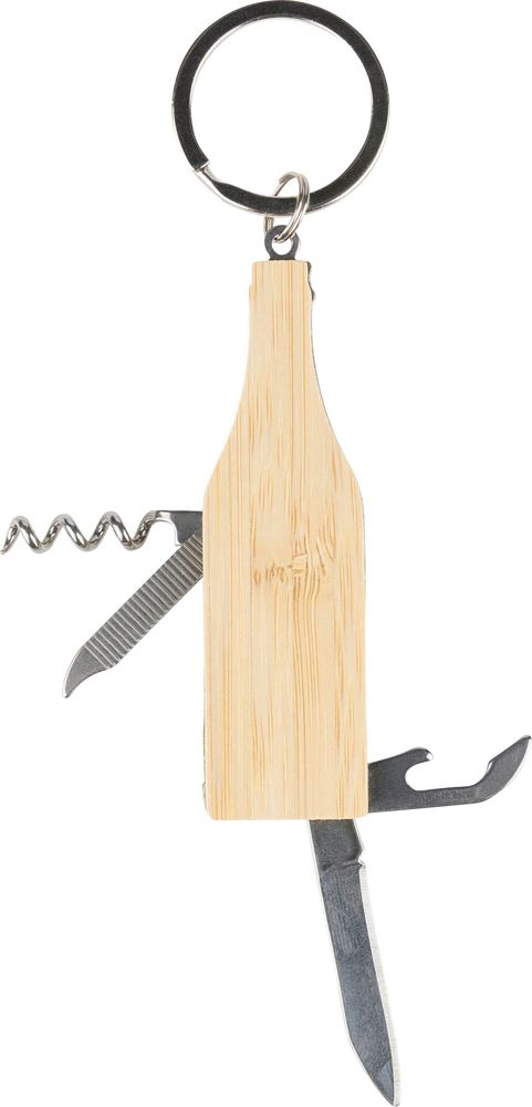 Bamboe multitool-sleutelhanger Inaya