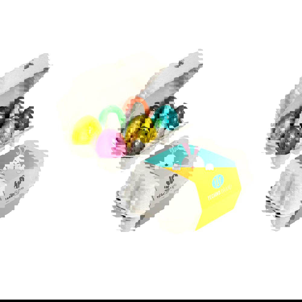Doosje met 6 paaseitjes - met logo of onbedrukt bestellen