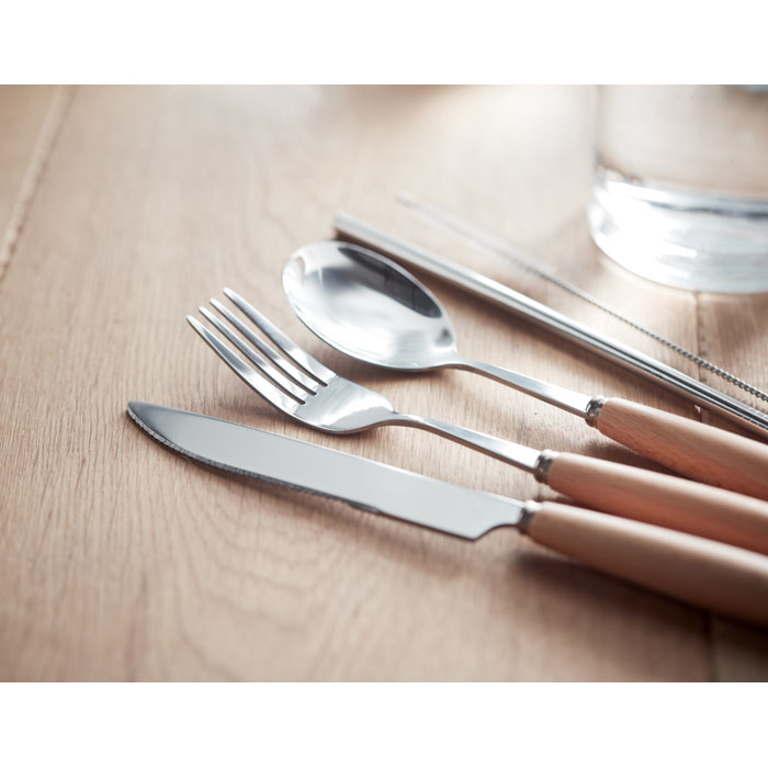 CUSTA SET - RVS bestekset - met logo of onbedrukt bestellen