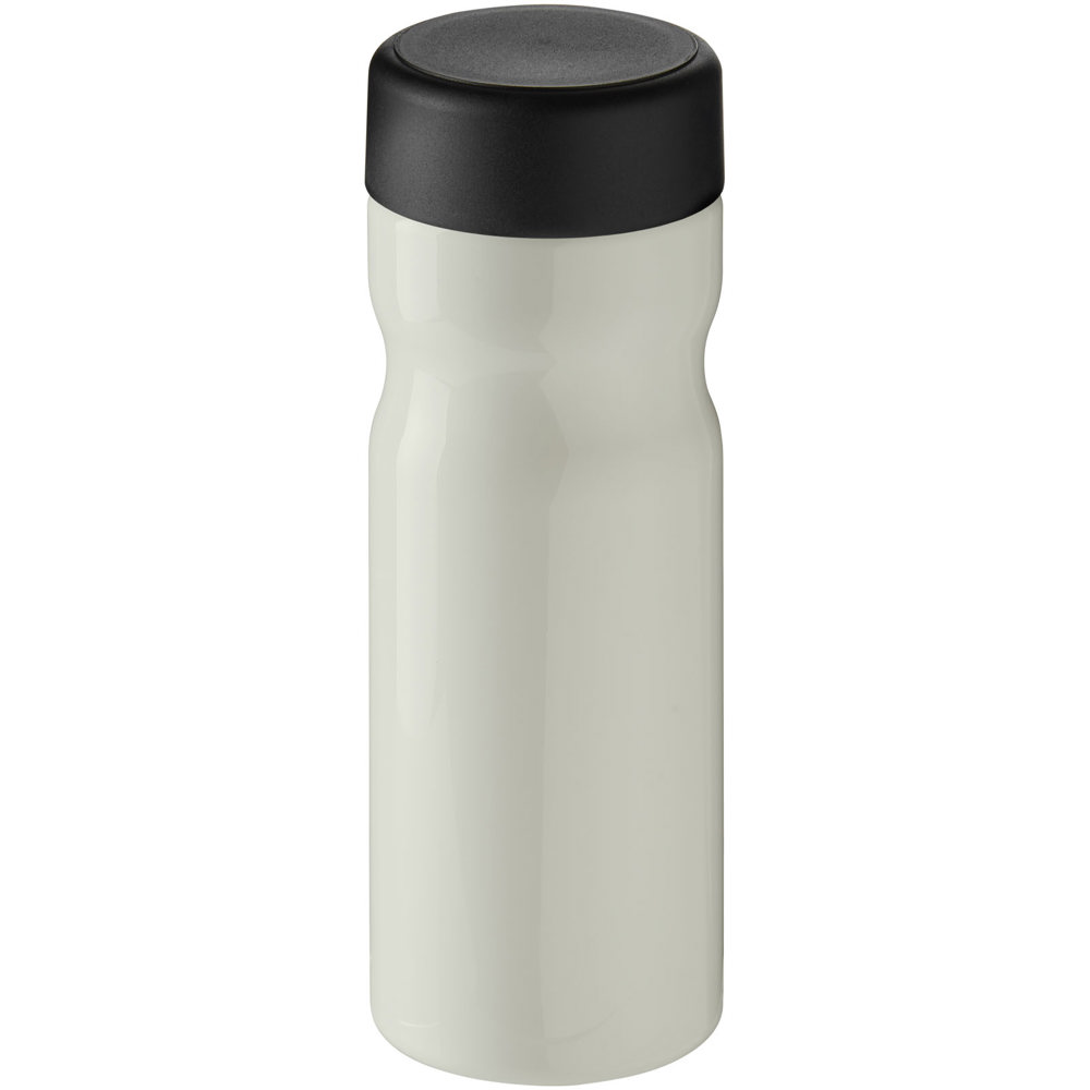 H2O Active® Eco Base 650 ml sportfles - met logo of onbedrukt bestellen - Ivoorwit, Zwart