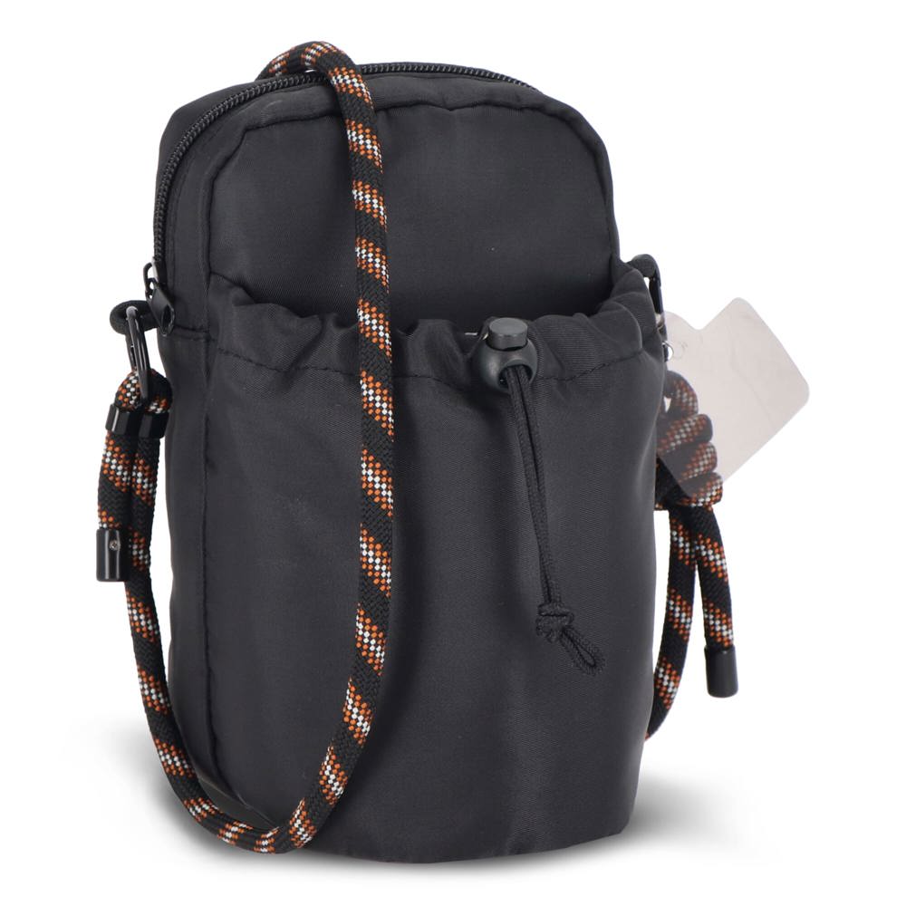Hydrate Everyday Essentials pouch met paracord draagkoord - bedrukt of onbedrukt verkrijgbaar - Zwart