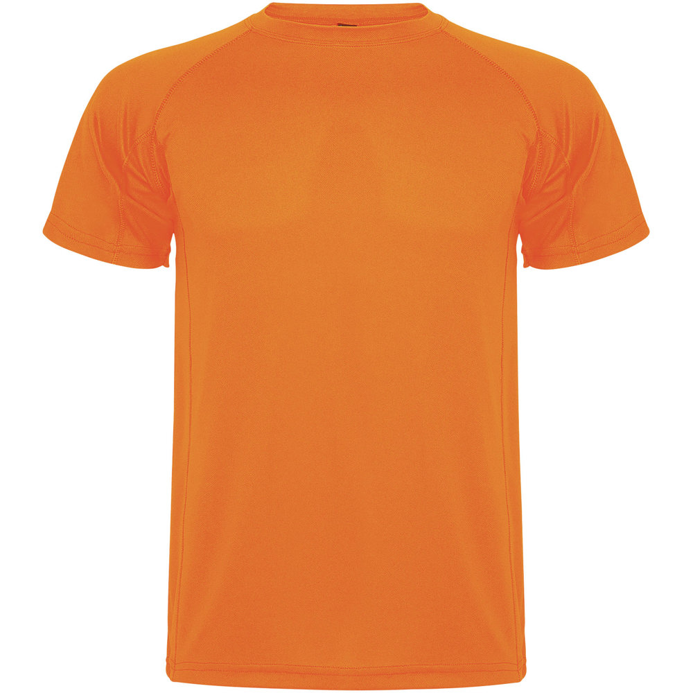 Montecarlo sportshirt met korte mouwen voor kinderen - voor bedrijven en relatiegeschenken - Fluor oranje