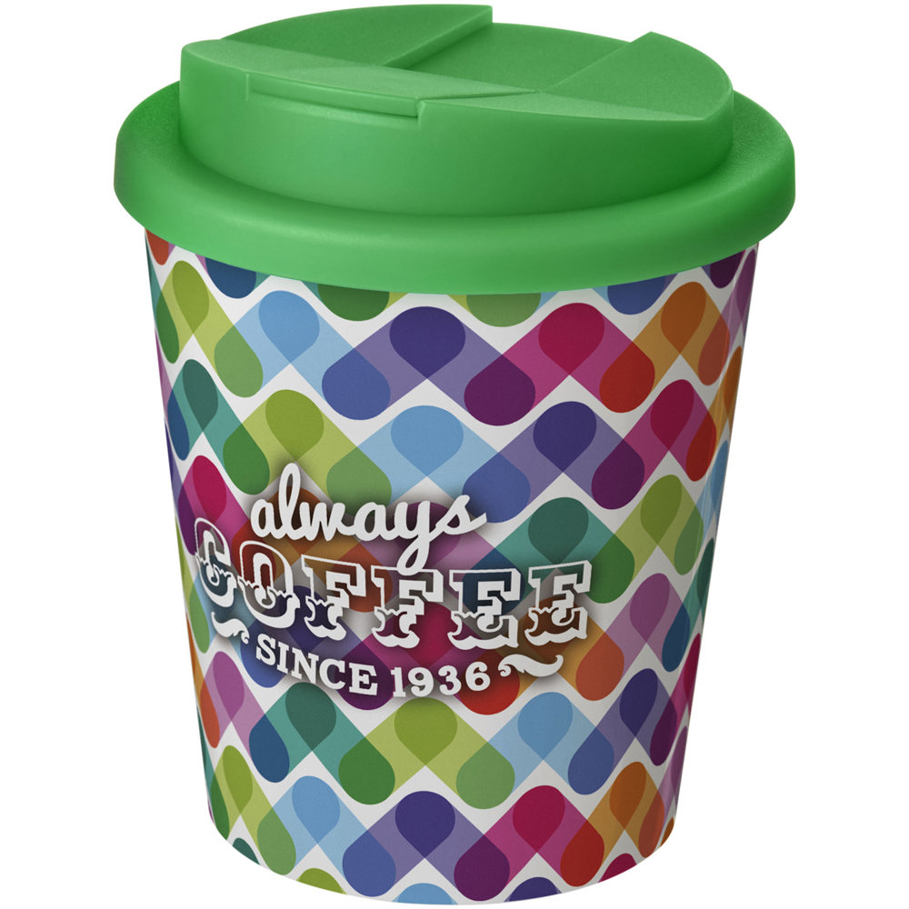 Brite-Americano® Espresso 250 ml geïsoleerde beker - met logo of onbedrukt bestellen - Wit, Groen