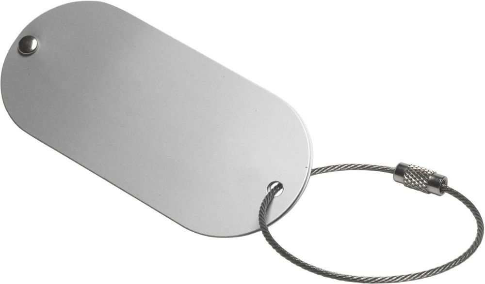 Aluminium bagagelabel Isa