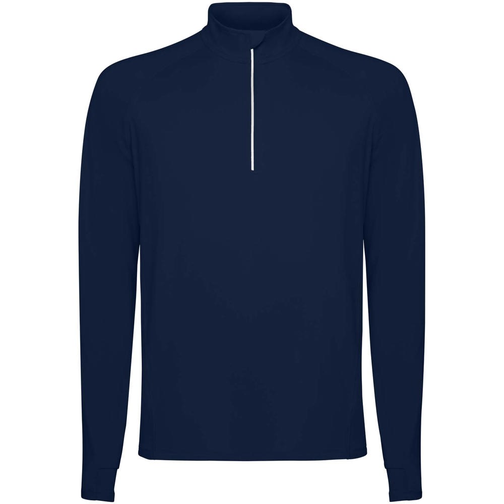 Estambul herensweater met lange mouwen en halve rits - kopen of bedrukken - Marineblauw
